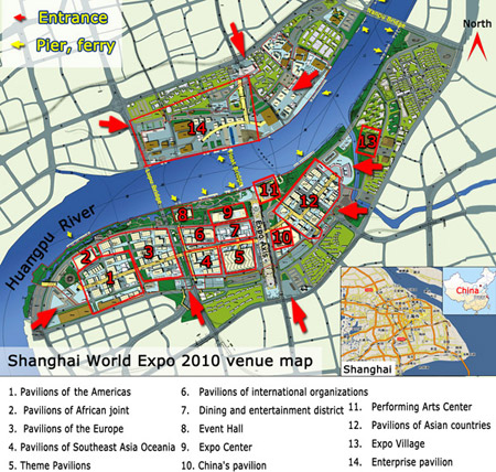 Map of Expo Site Map of Expo Site