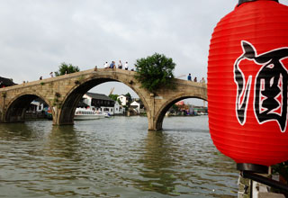 Zhujiajiao Water Town near Shanghai and Seven Treasure Town